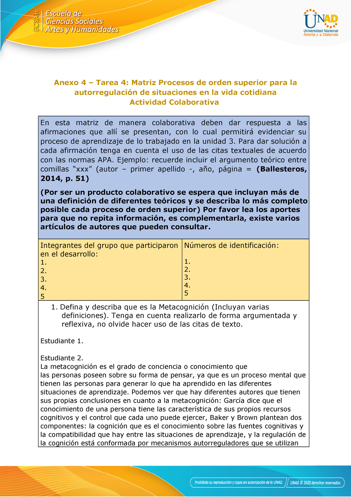 Anexo 4 - Tarea 4 Matriz Procesos De Orden Superior - Colaborativa ...