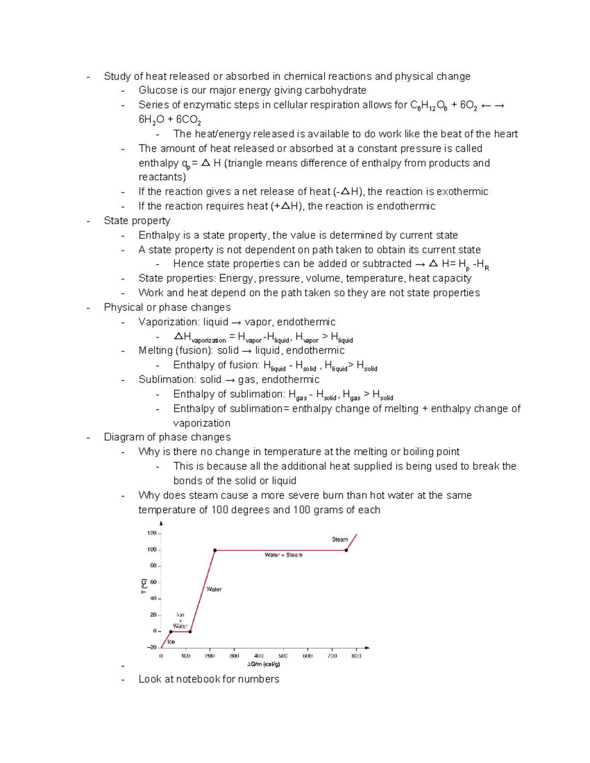 Thermodynamics - Study of heat released or absorbed in chemical ...