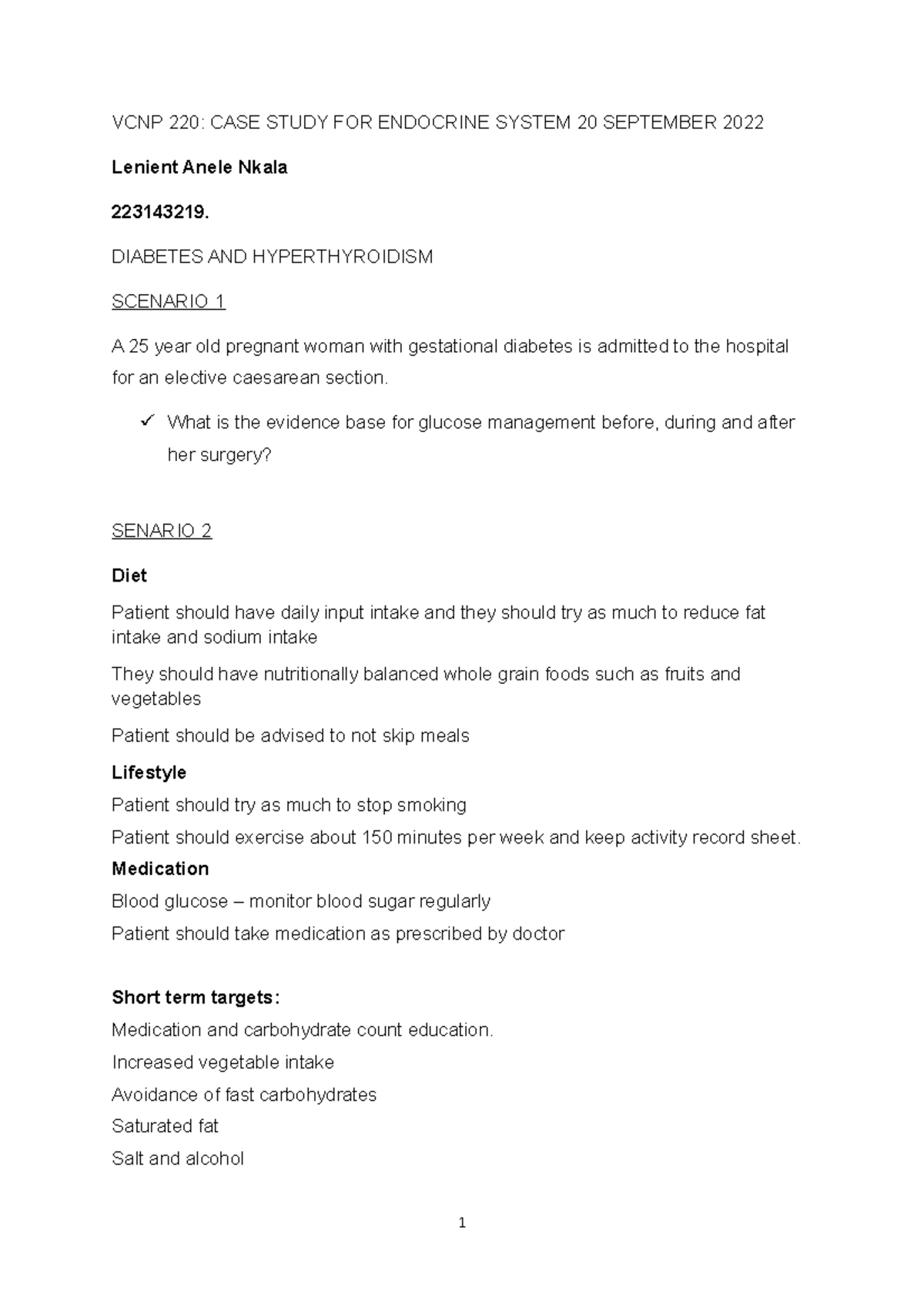 endocrine system hormone case study analysis answer key pdf