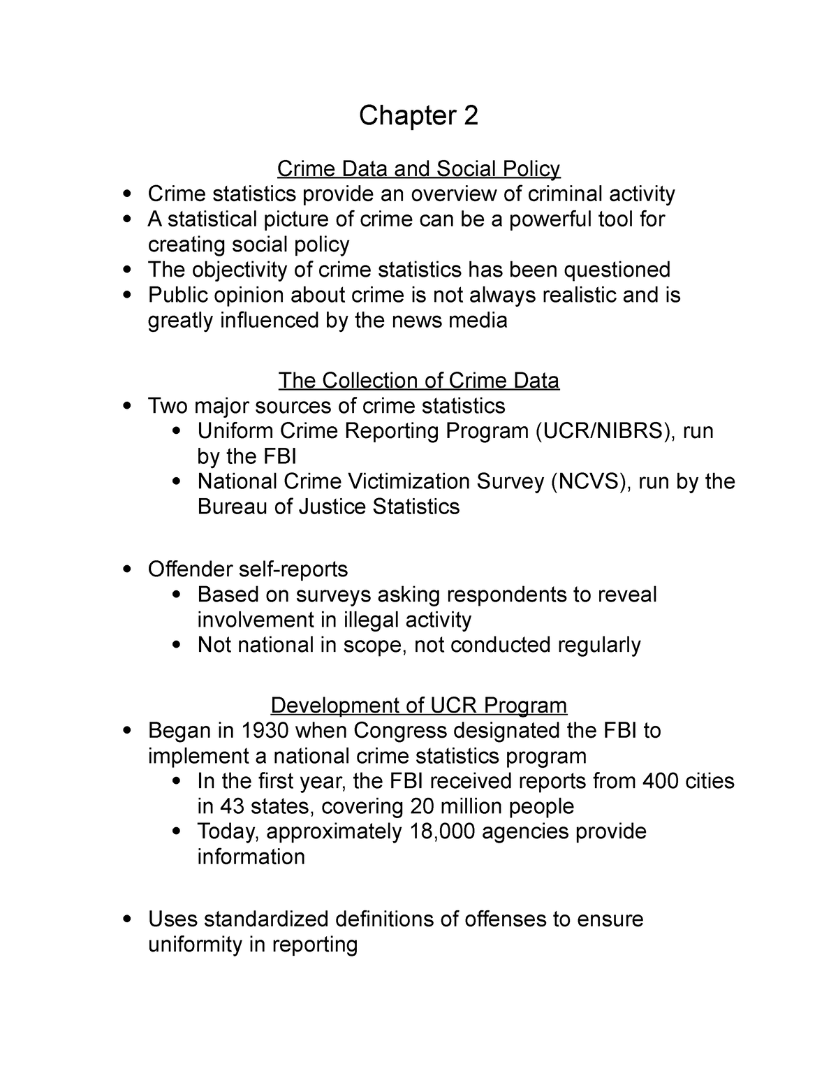 crime statistics research paper