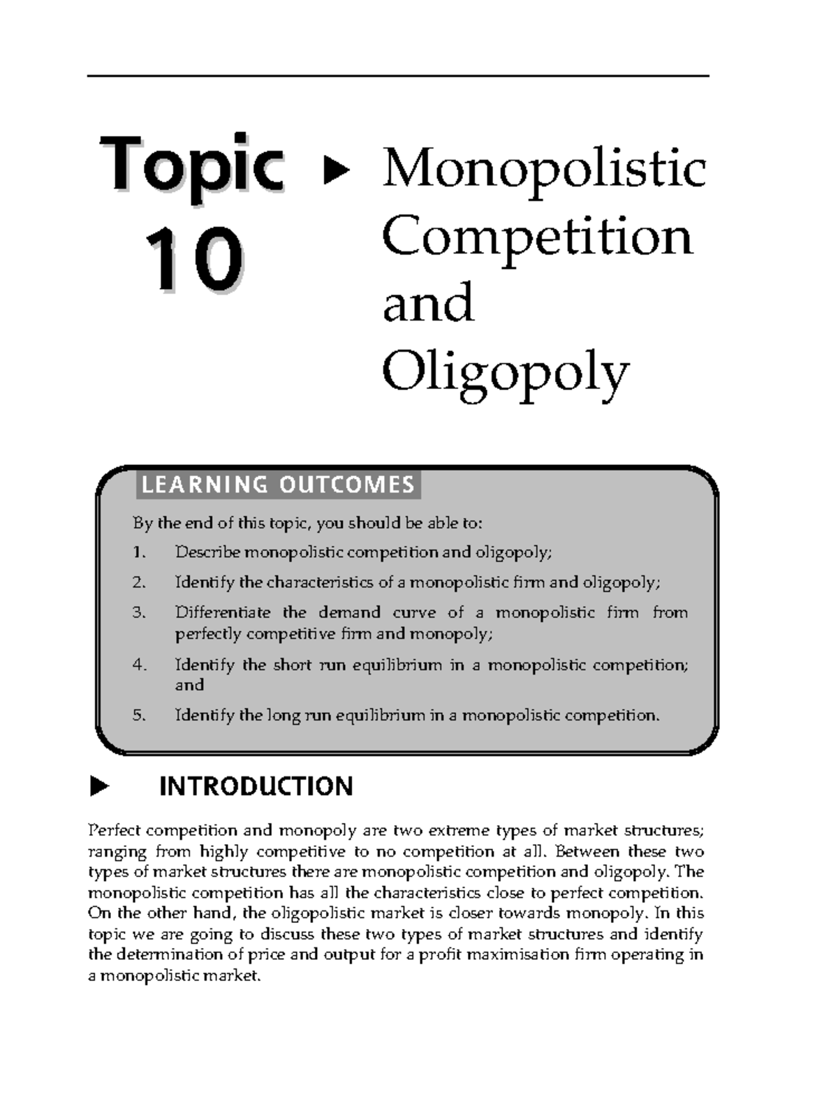 Micro - Topic 8 & 9 - Lecture notes 8&9 - INTRODUCTION Perfect ...