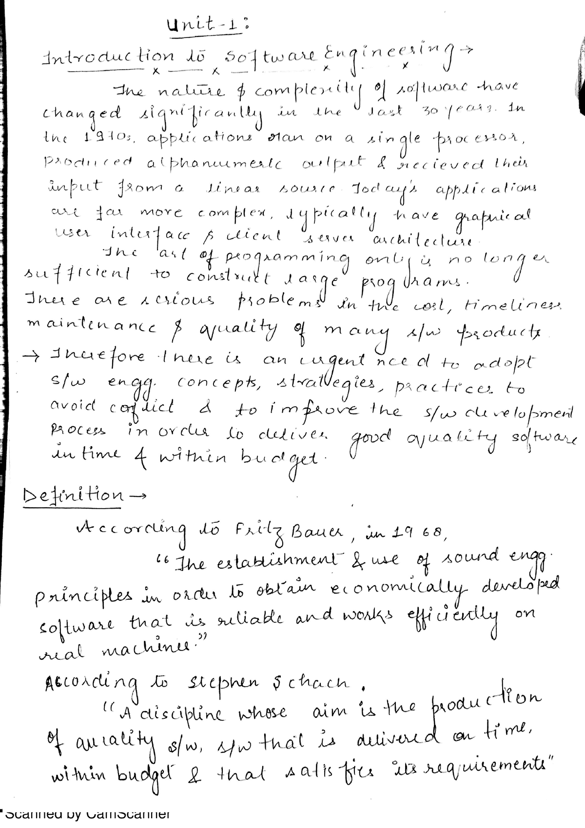 Unit 1 - Notes - B.tech - Studocu