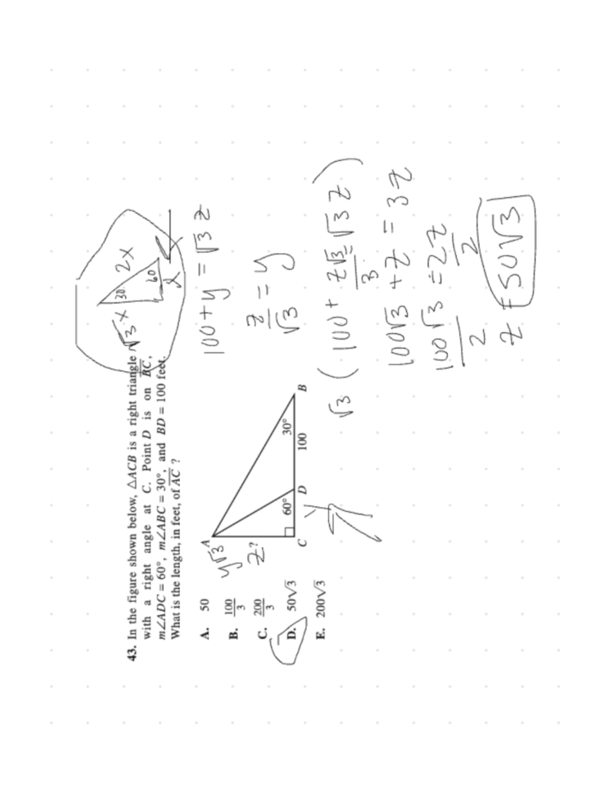 April 2024 ACT Math 43 Studocu