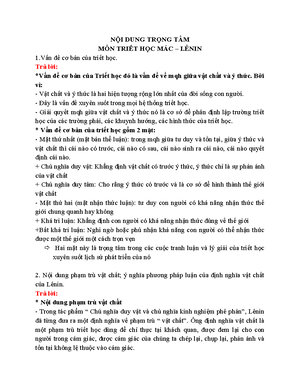 [Solved] Ni dung nguyn l v mi lin h ph bin v nguyn l v s pht trin ...