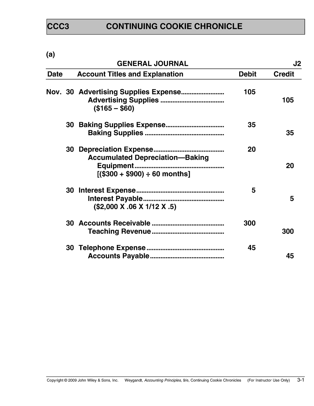 Ch03 - Accounting Principles Solutions Manual Pdf - CCC3 CONTINUING ...