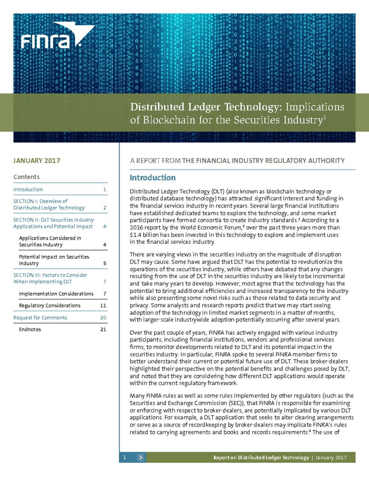 5- Finra Blockchain Report - Information Security - UOB - Studocu