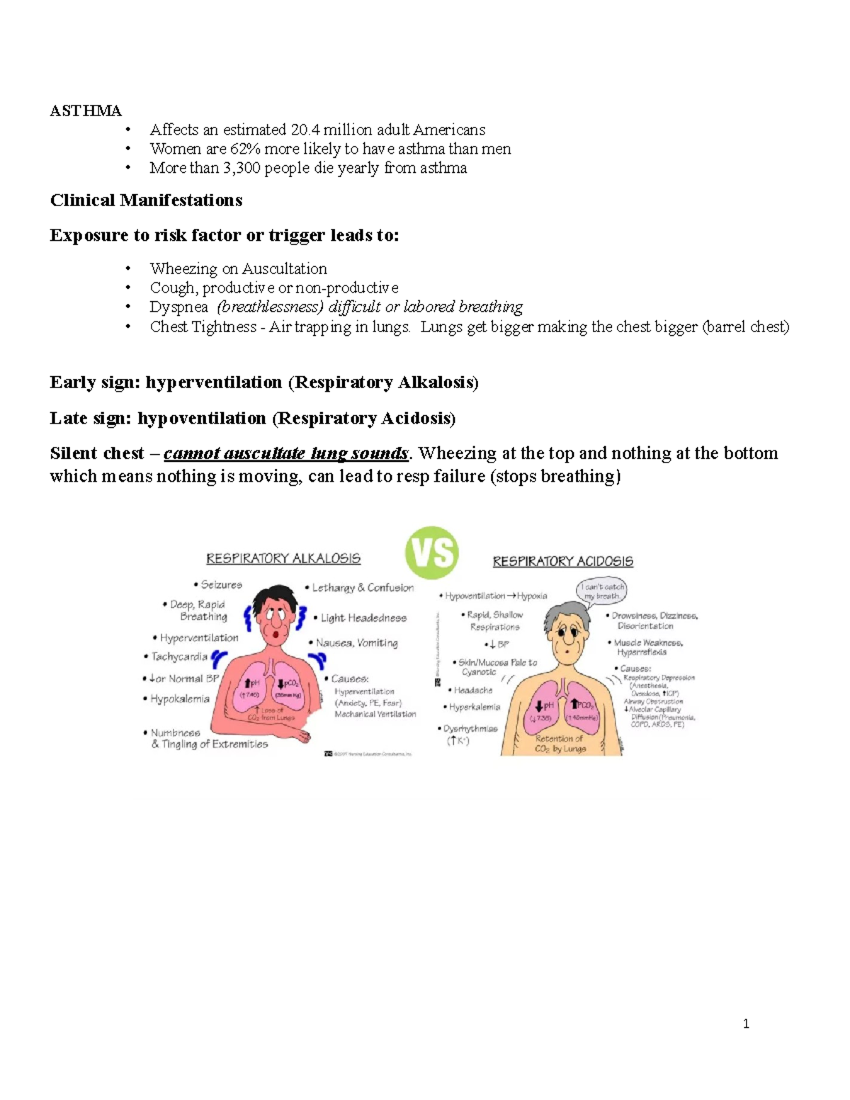 Week 3 Asthma and COPD - Disease pathophysiology, presenting signs and ...