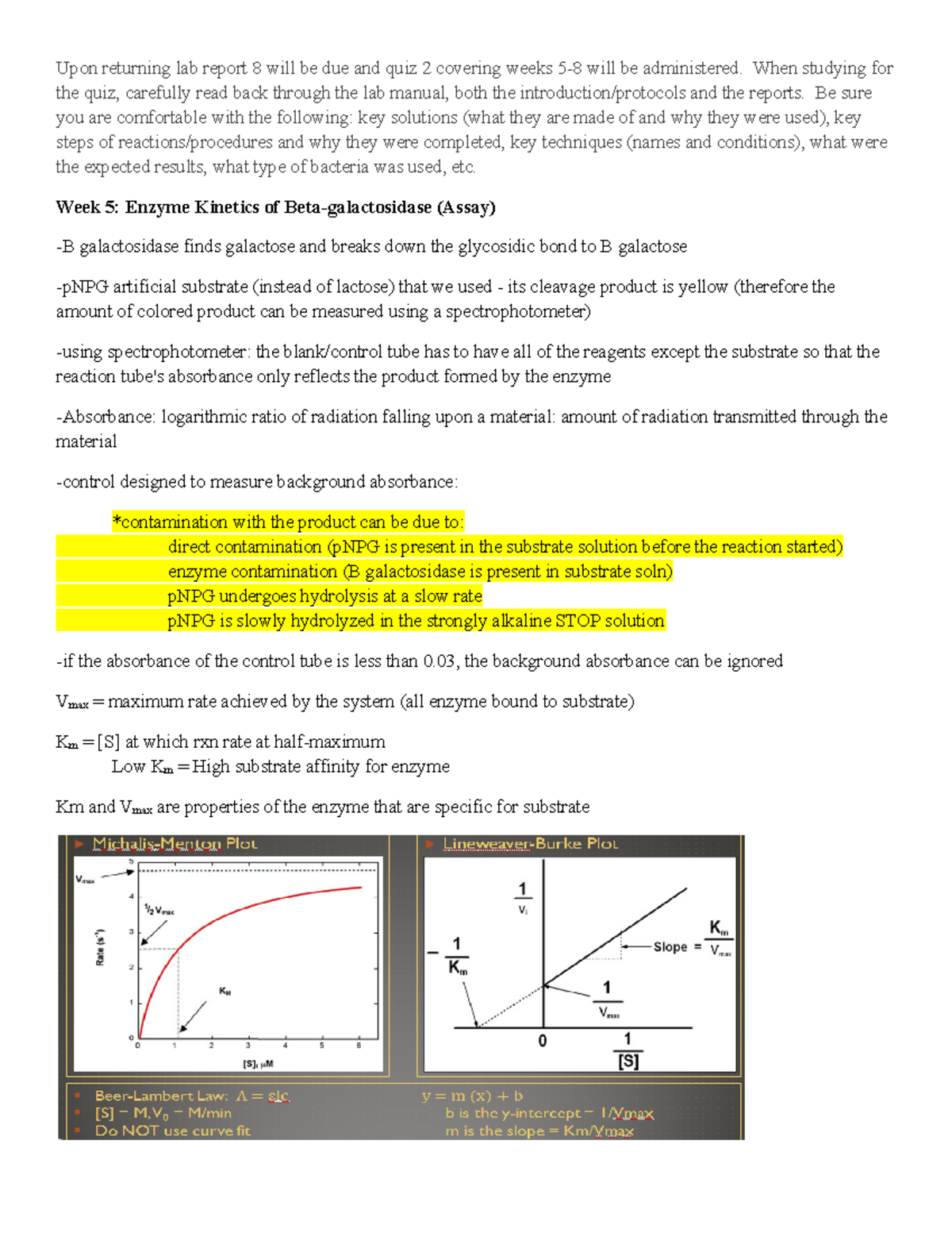 BIO LAB QUIZ 2 Study Upon returning lab report 8 will be due and quiz 2 covering weeks will be