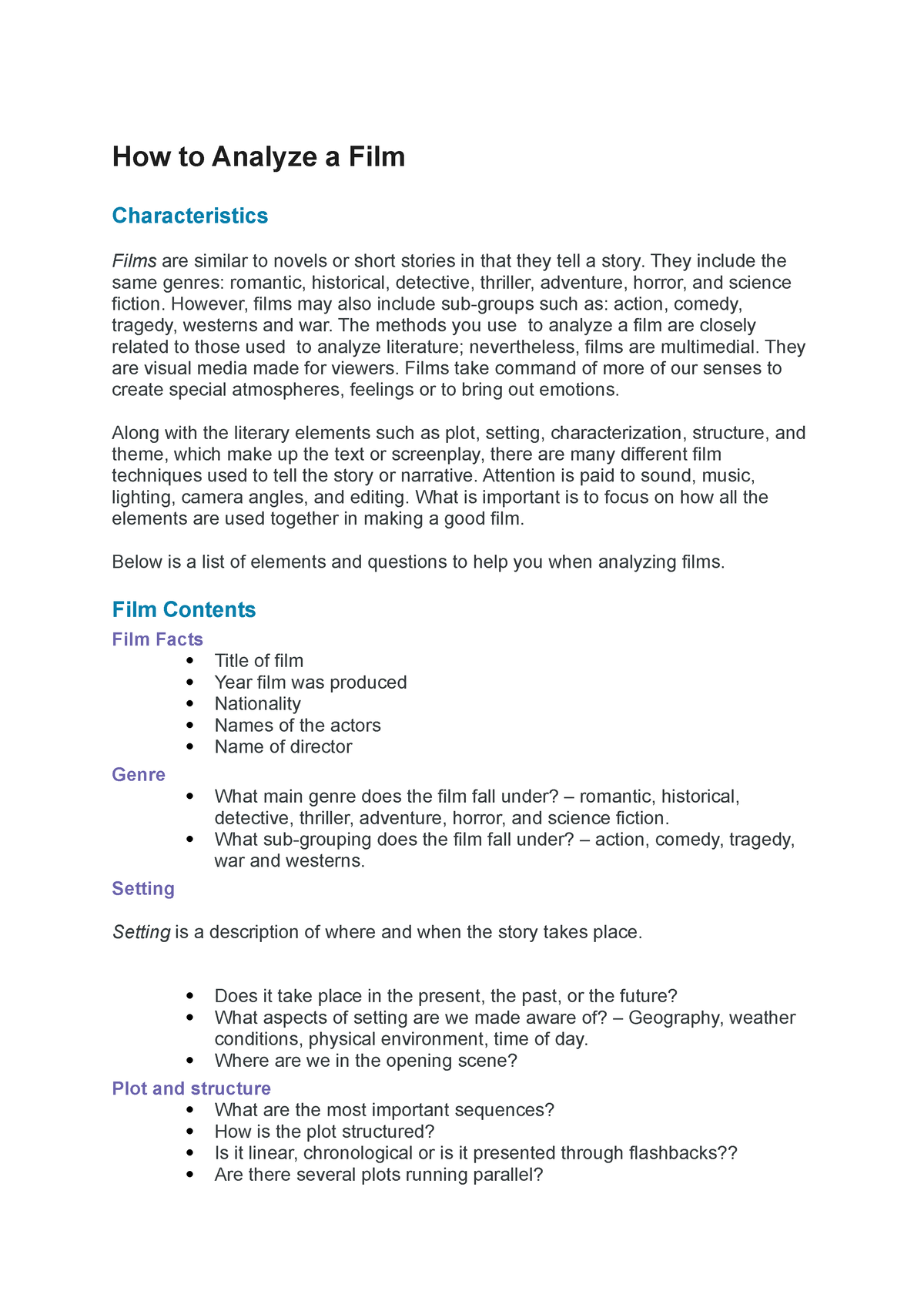 how-to-analyze-a-film-how-to-analyze-a-film-characteristics-films-are