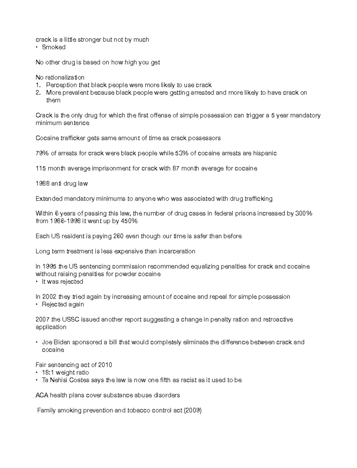 Crack Regulation Notes - crack is a little stronger but not by much ...