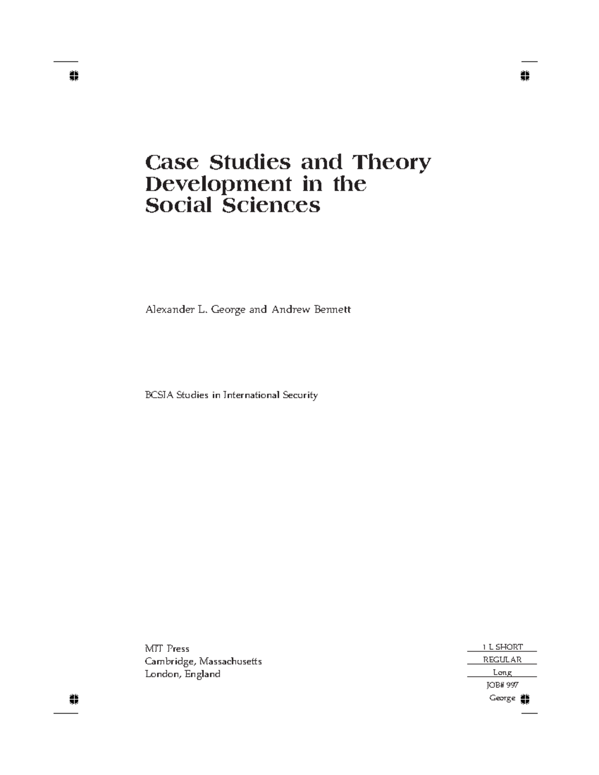 Silo - siilo - Case Studies and Theory Development in the Social ...