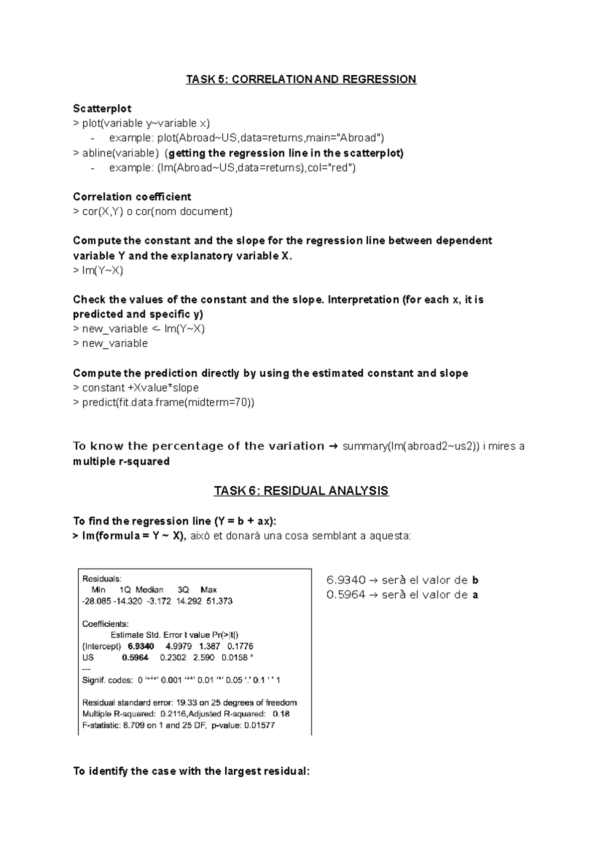 Tasks DATA Analysis - Tasca - TASK 5: CORRELATION AND REGRESSION ...