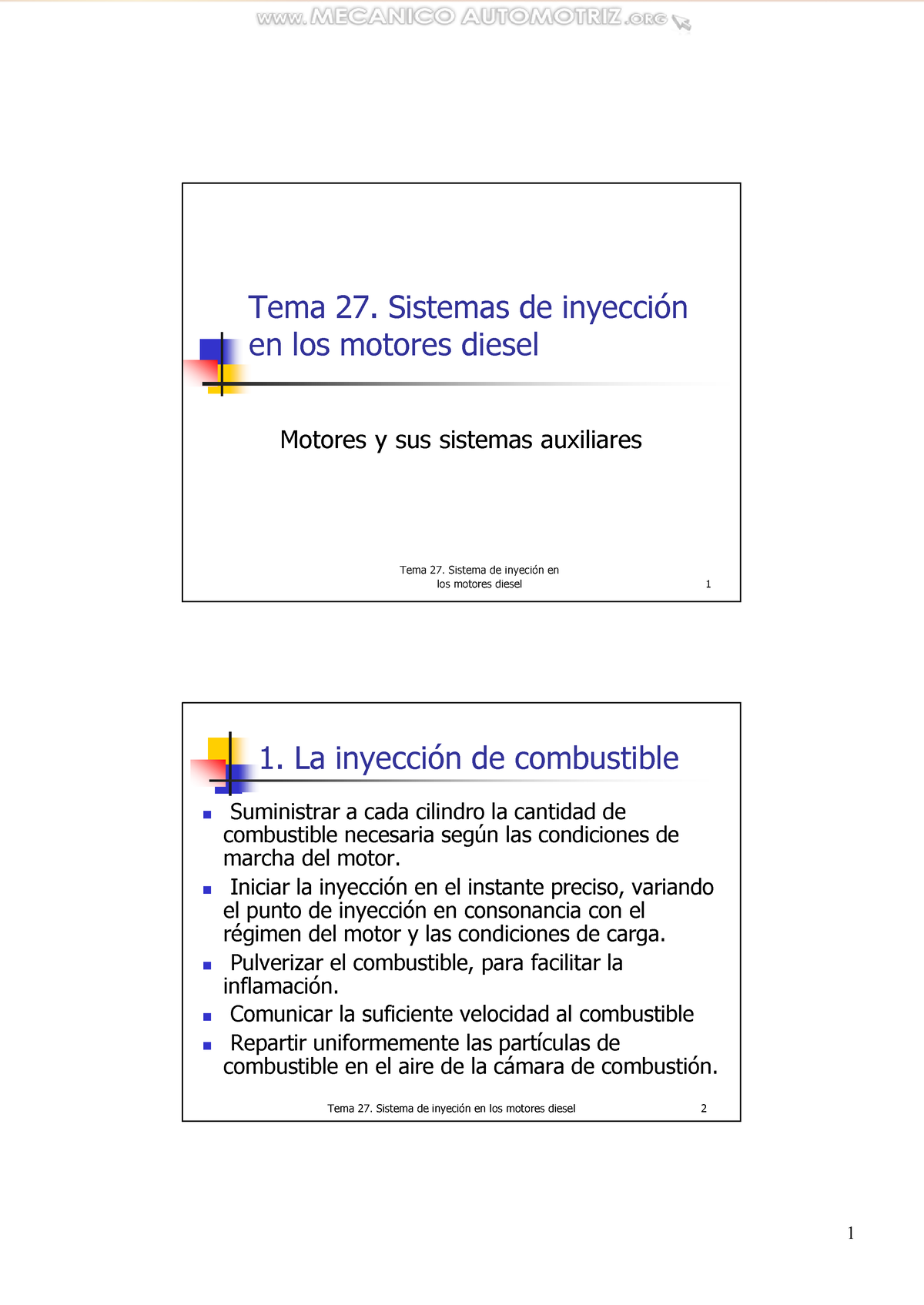 Curso Sistema Inyeccion Motores Diesel Combustible Alimentacion Bomba ...