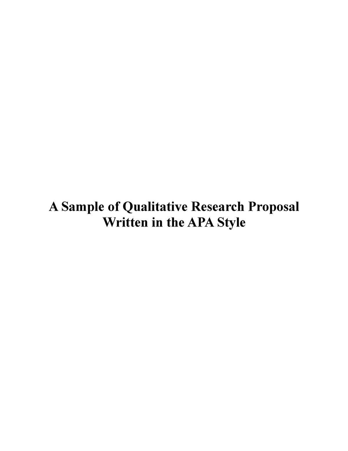 research proposal example apa 7th edition