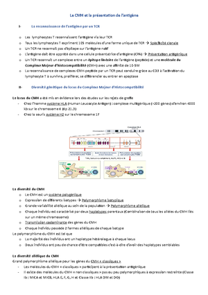 Chapitre 4 - Cours - CHAPITRE 4 : IMMUNOLOGIE علم المناعة L'immunité ...