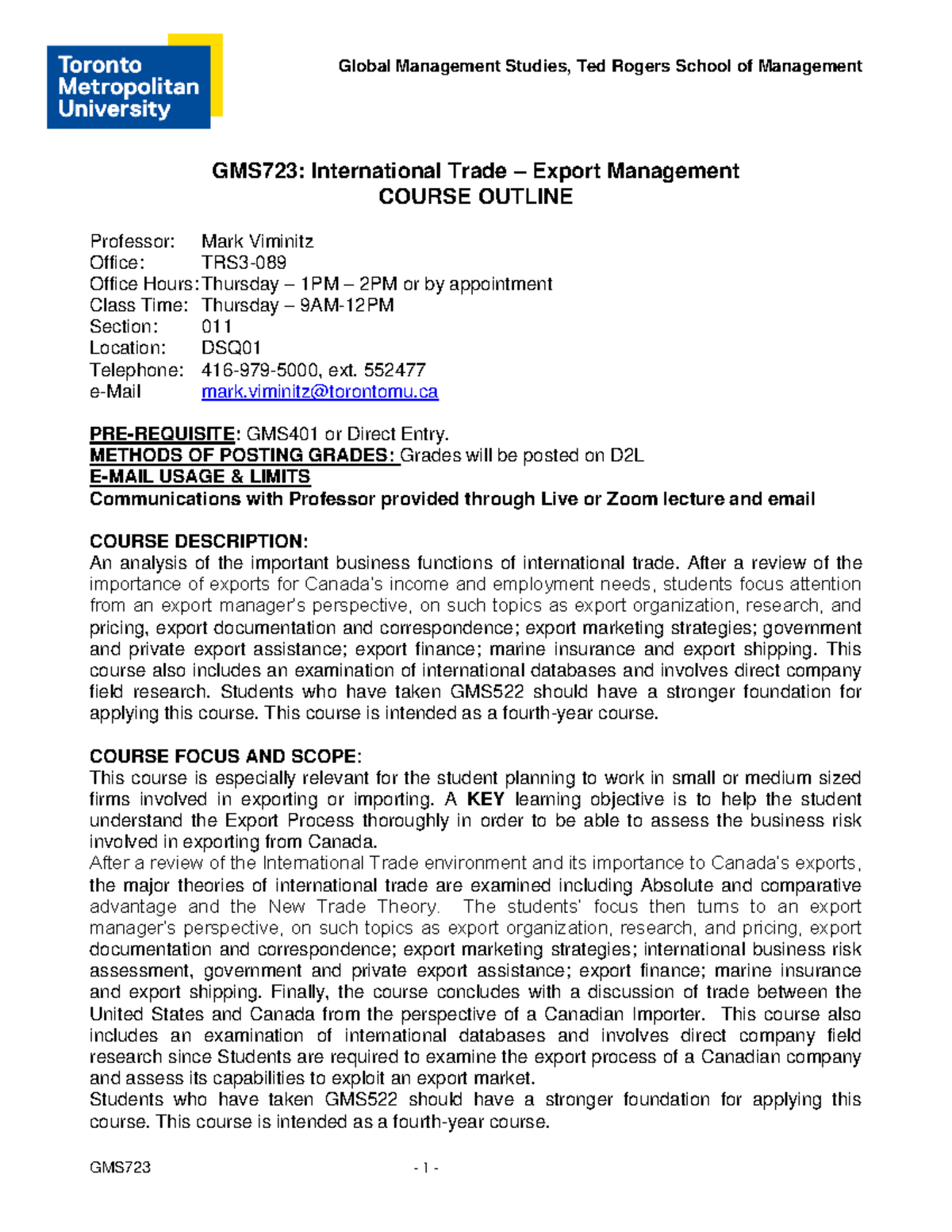 GMS 723 CO - gms 723 co - GMS723: International Trade – Export ...