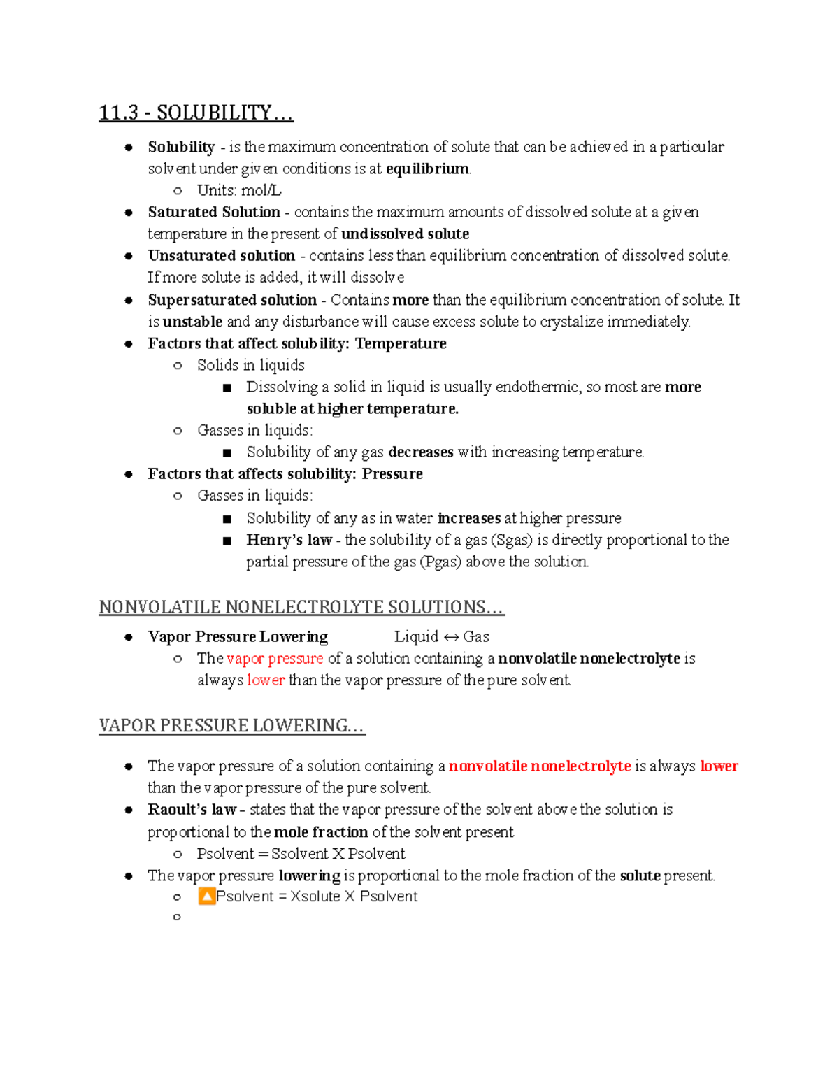 Chapters 11.3 And 11 - Chapter 11.3 And 11.4 Notes Lecture Notes ...