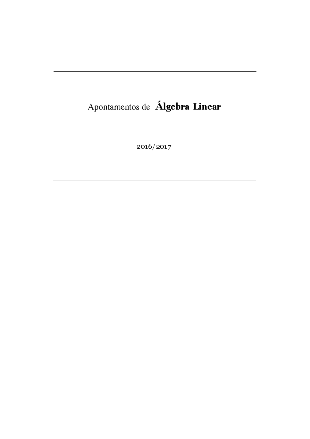 Resumo álgebra linear - lgebra Linear Apontamentos de A 1 ao1 lgebra ...