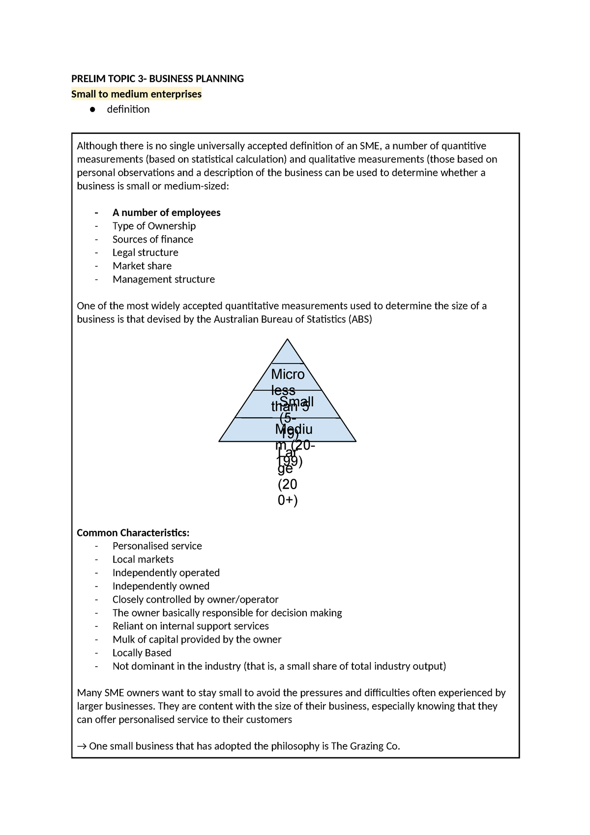 business planning course syllabus