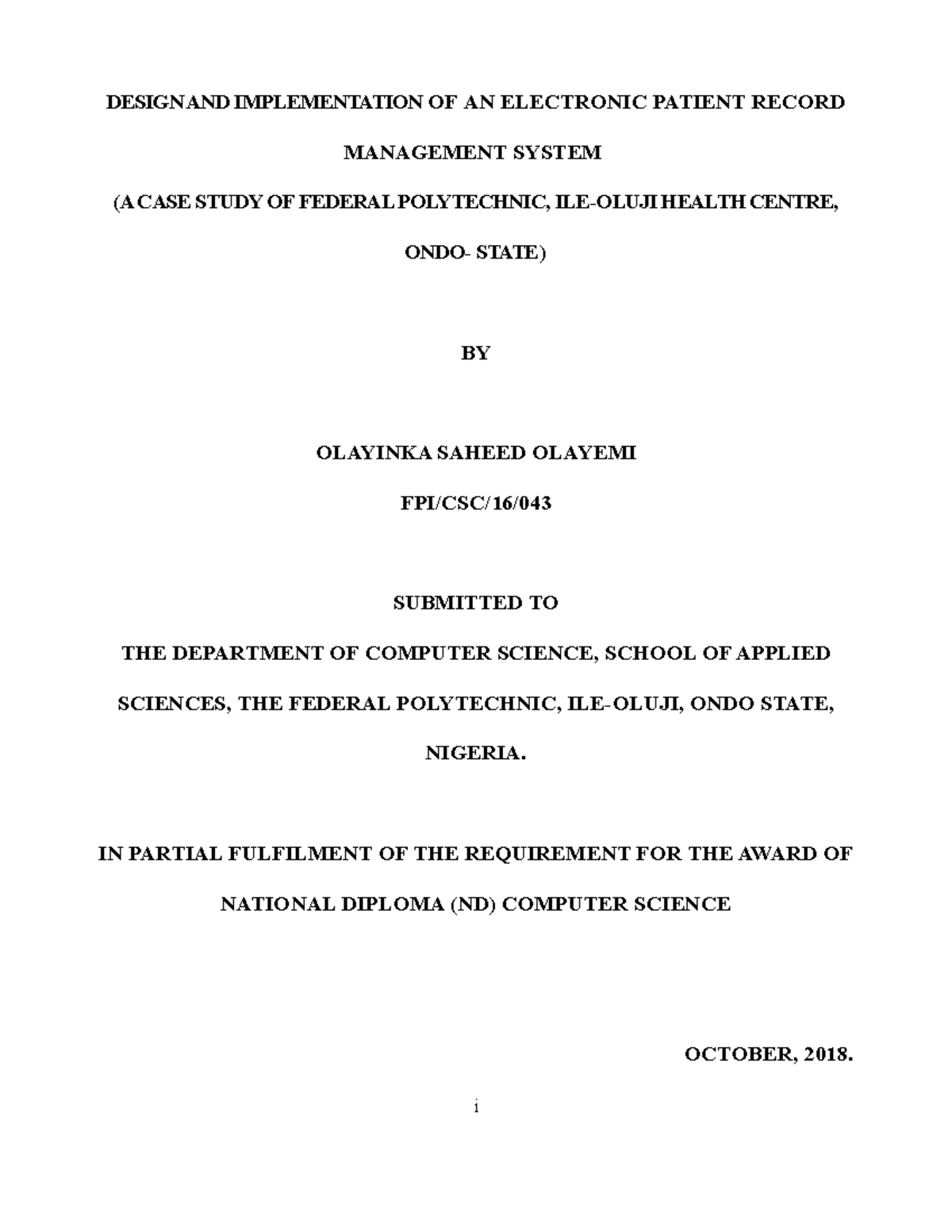 NEW Saheed PROJ Records Management involves records keeping which is