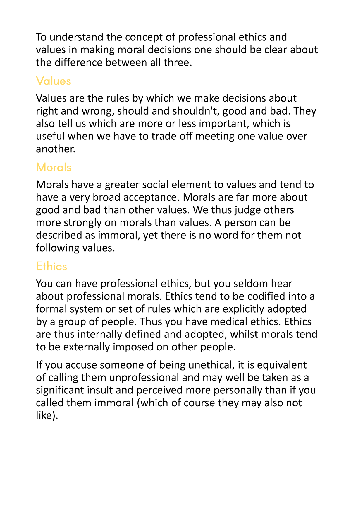 ethics-morals-and-values-to-understand-the-concept-of-professional