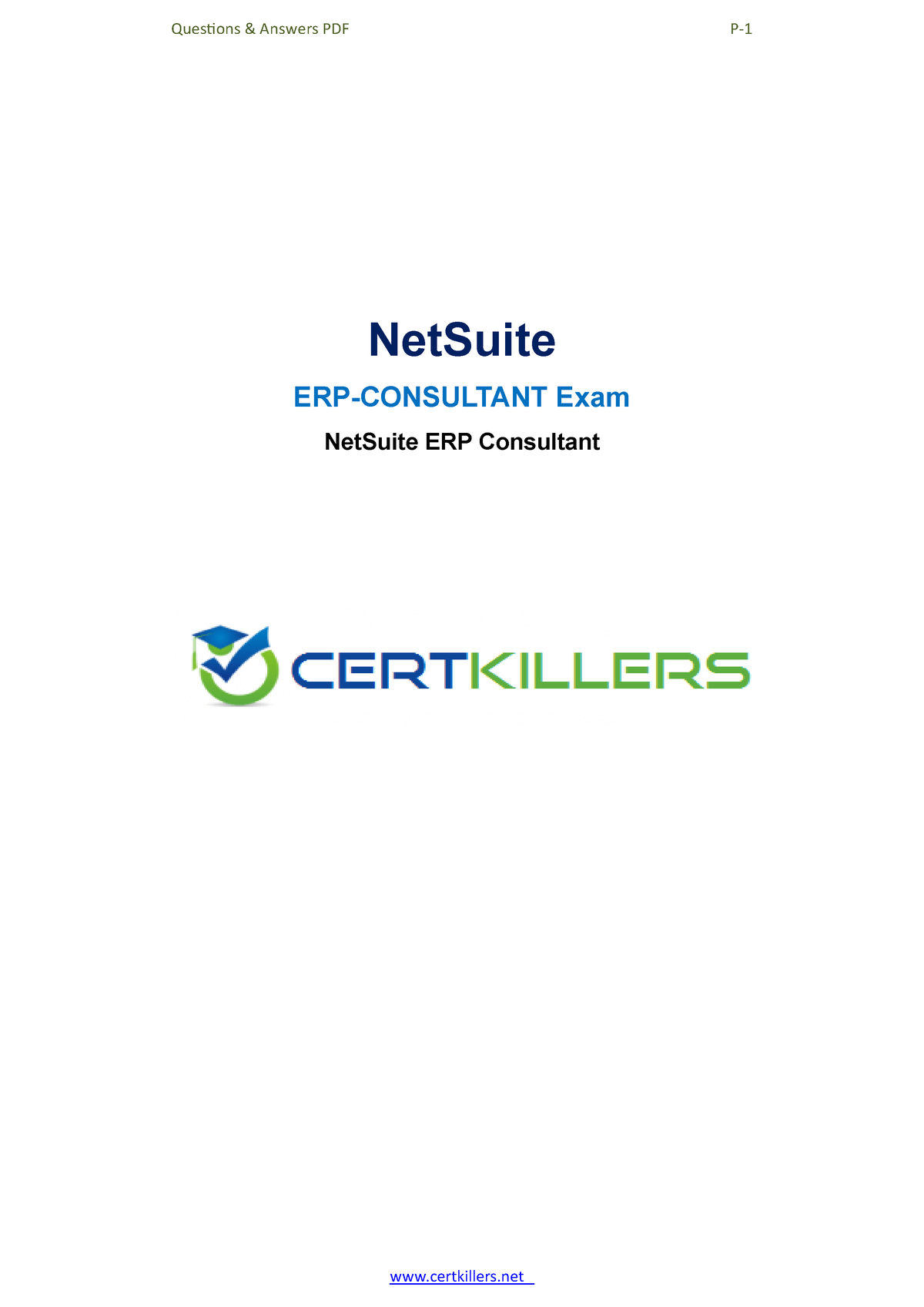 ERP-Consultant - Erp Consultant - NetSuite ERP-CONSULTANT Exam NetSuite ...