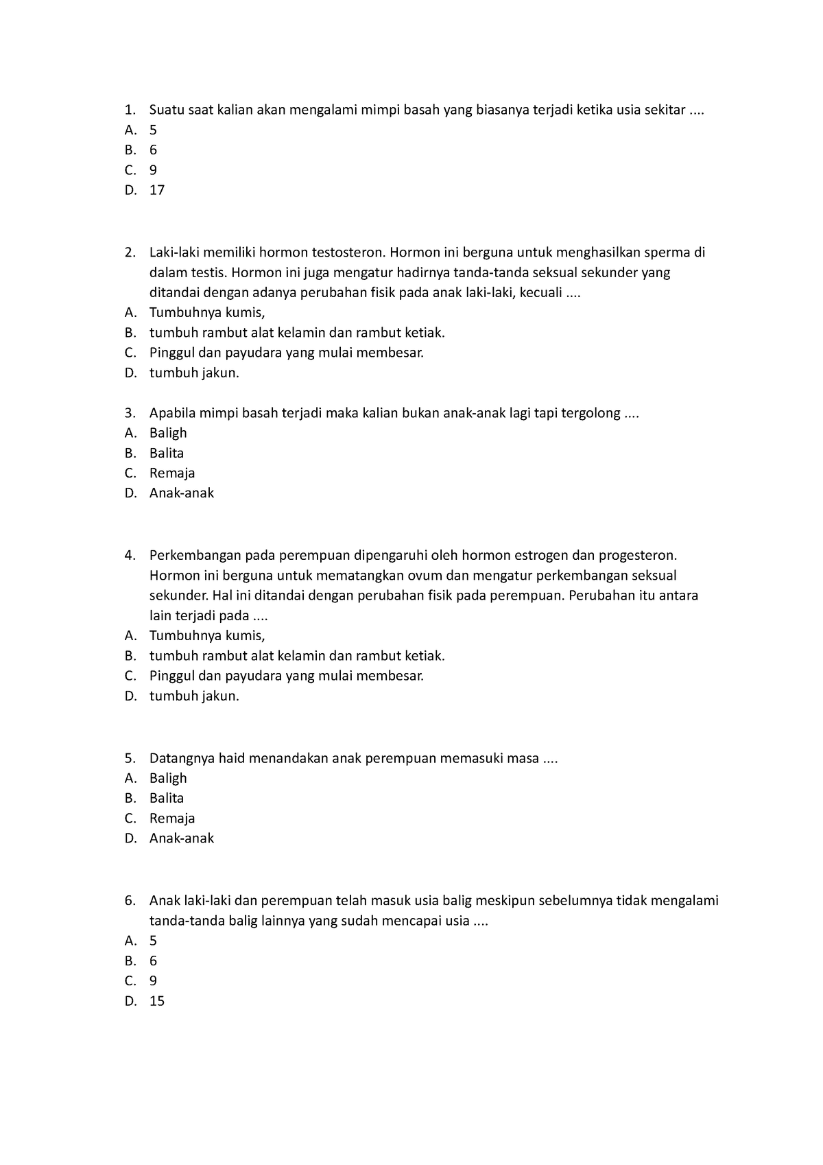 Bank Soal Kelas 4 - Saya Sangat Senang Dengan Pekerjaan Ini - Suatu ...