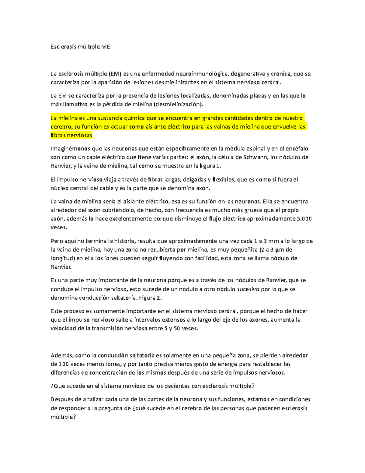 Conduccion saltatoria del impulso nervioso concepto