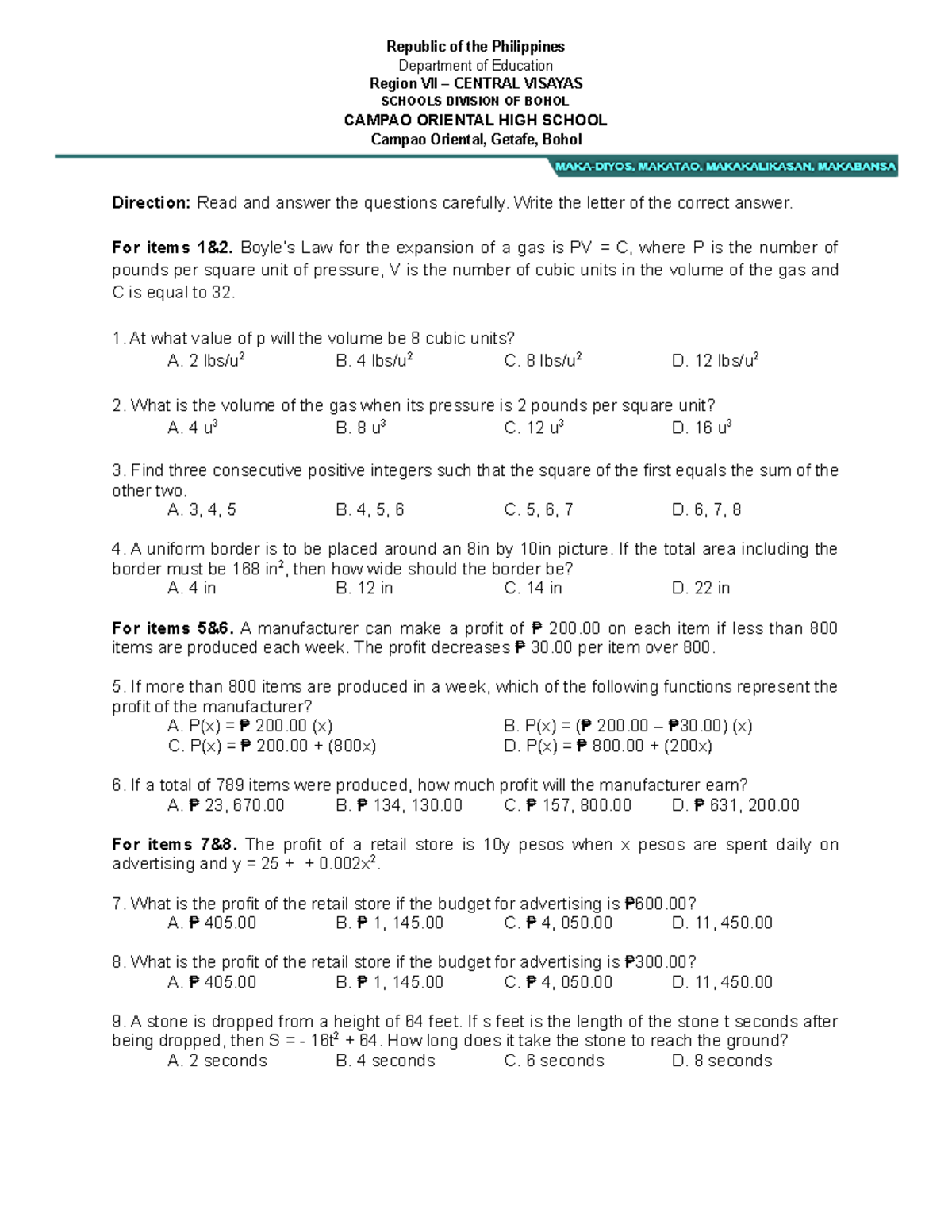 Action Research Final Questionnaire - Republic of the Philippines ...