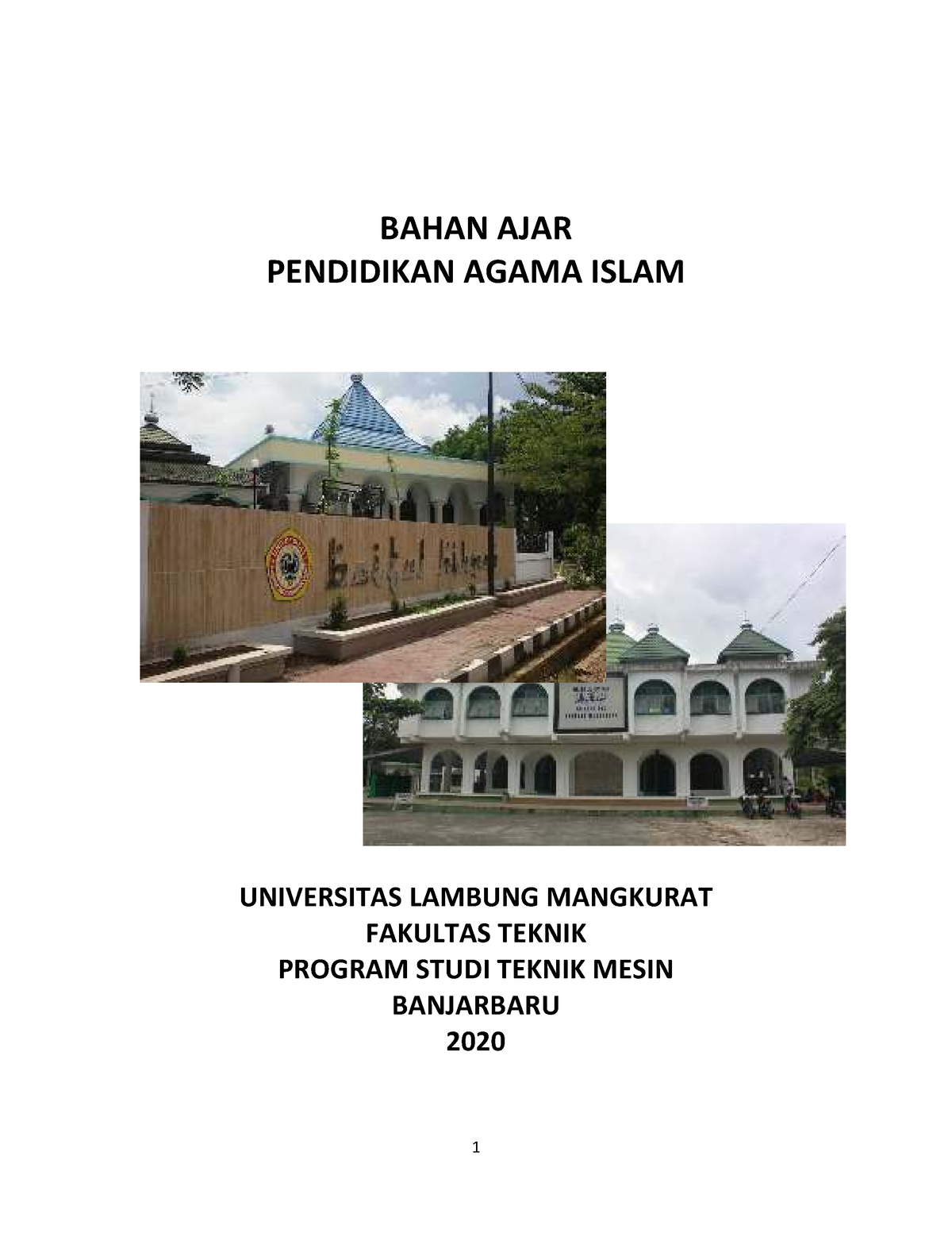 Bahan AJAR Agama Islam - 1 BAHAN AJAR PENDIDIKAN AGAMA ISLAM OLEH ...