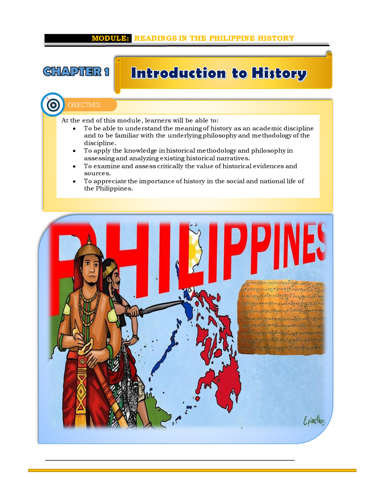 Introduction To History - At The End Of This Module, Learners Will Be ...