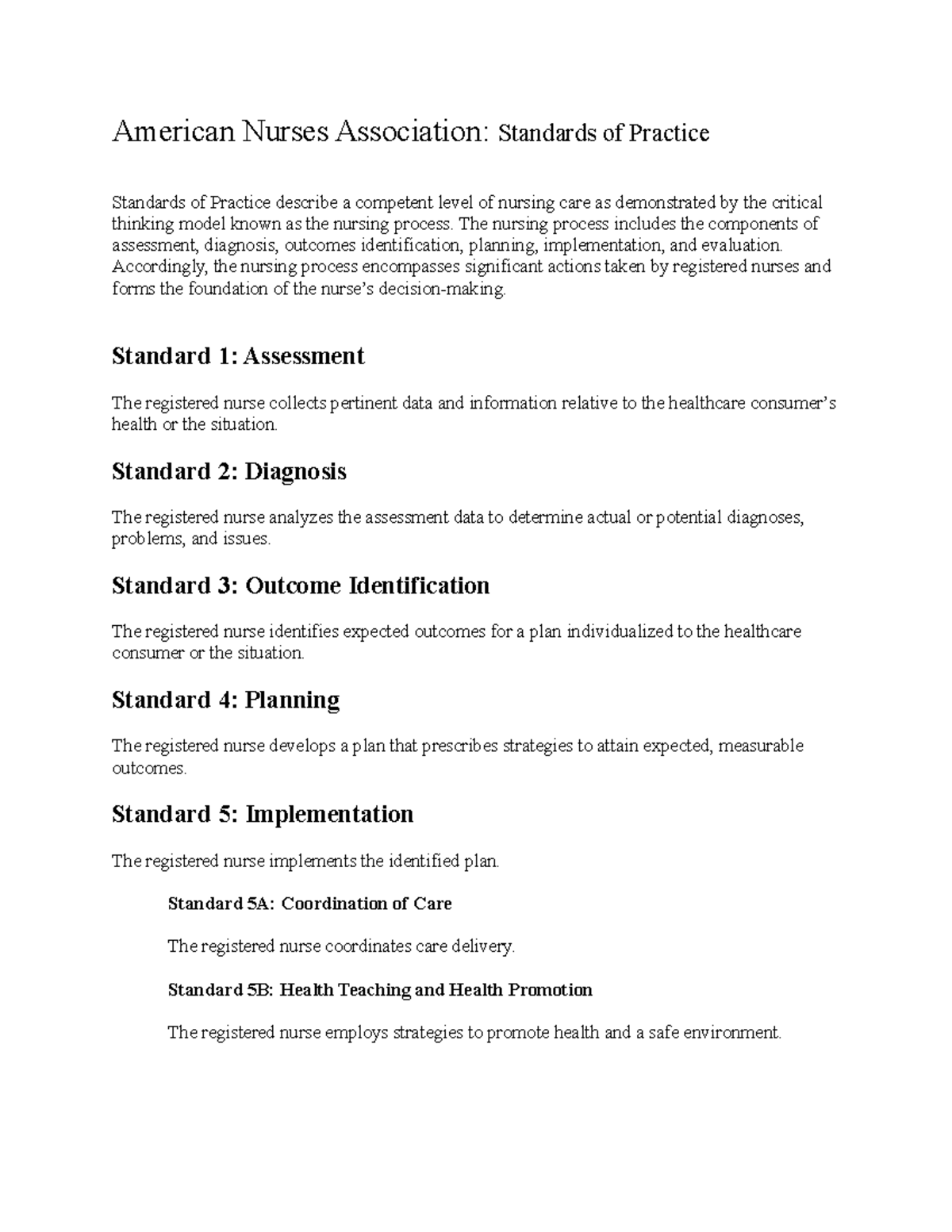 ana-standards-of-practice-american-nurses-association-standards-of