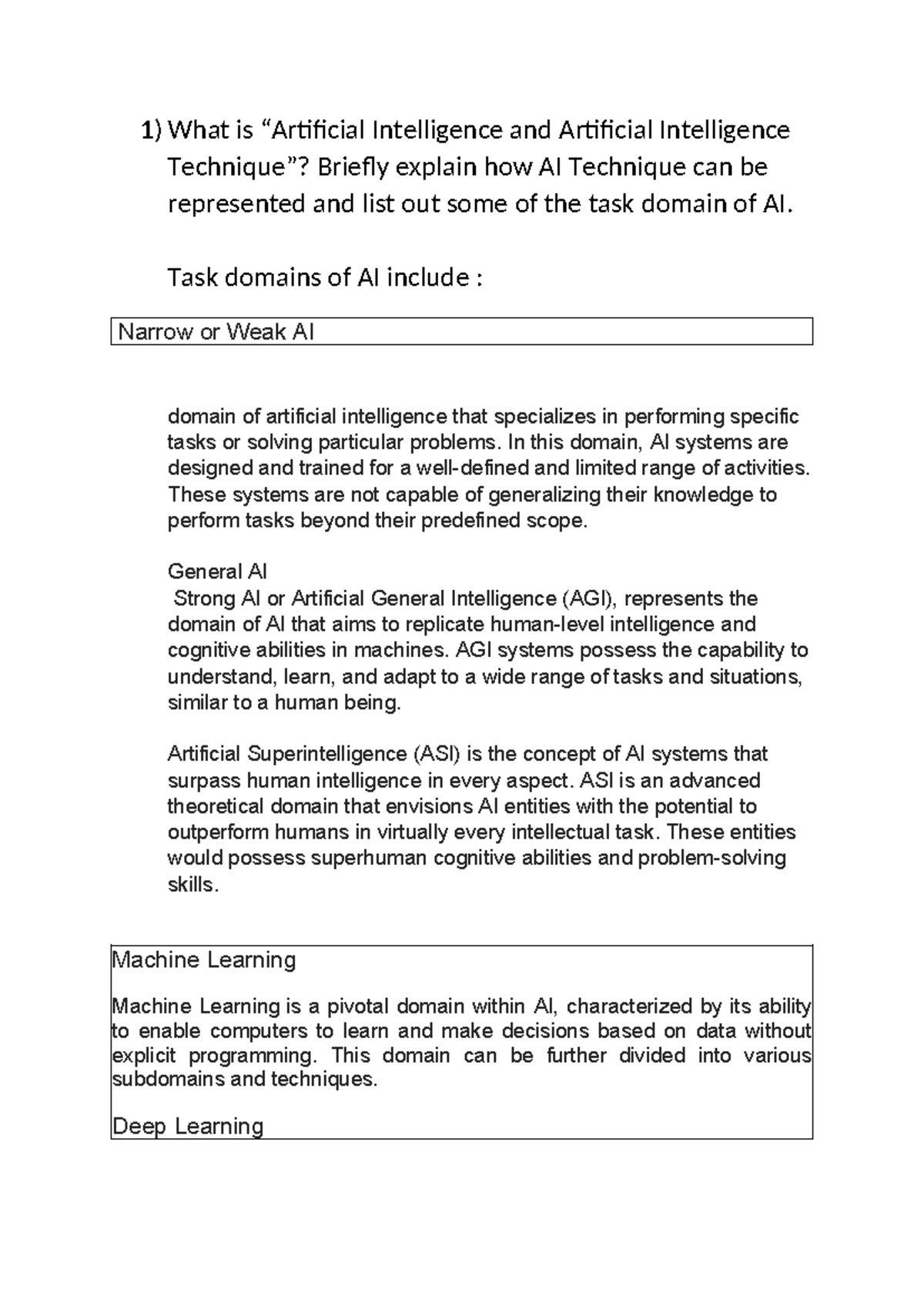 AIML - practice materials - 1) What is “Artificial Intelligence and ...