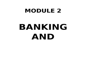 Introduction TO Banking - INTRODUCTION TO BANKING & FINANCIAL ...