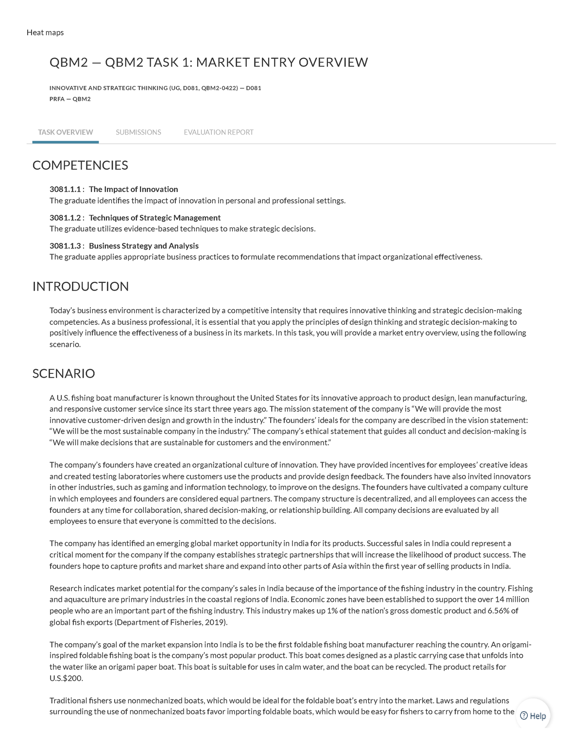 QBM2 - Task 1 Market Entry Overview - Heat maps QBM2 — QBM2 TASK 1 ...