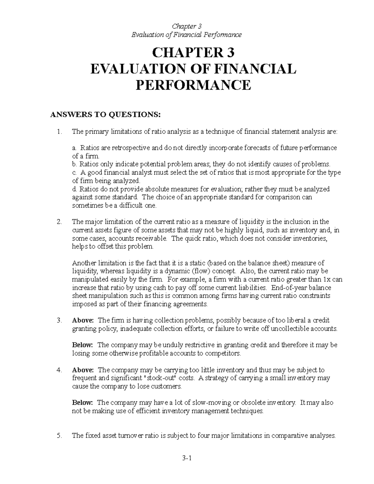 Chapter 3 -14th - Contemporary Financial Management sol - Evaluation of ...