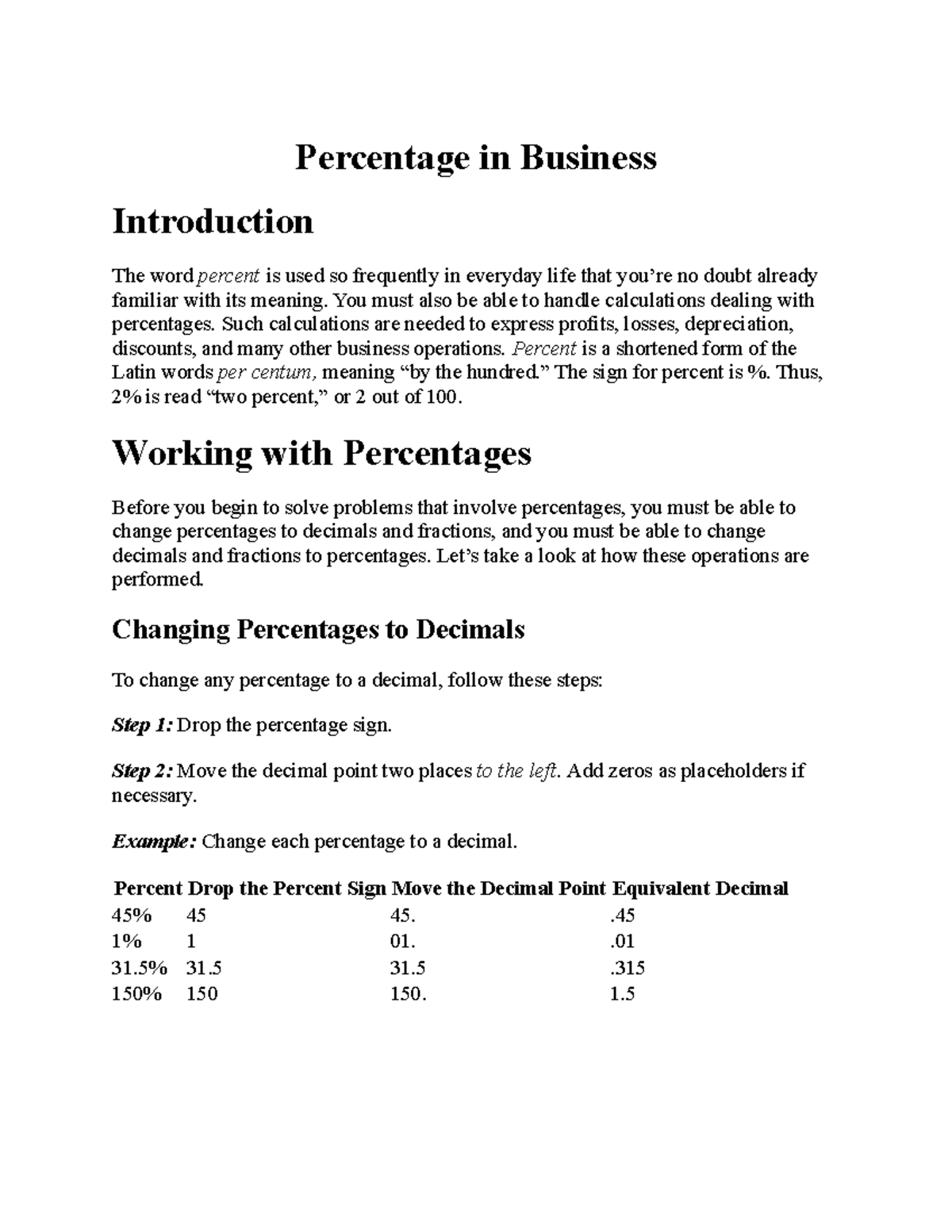 basic-math-for-allied-health-percentages-in-business-percentage-in