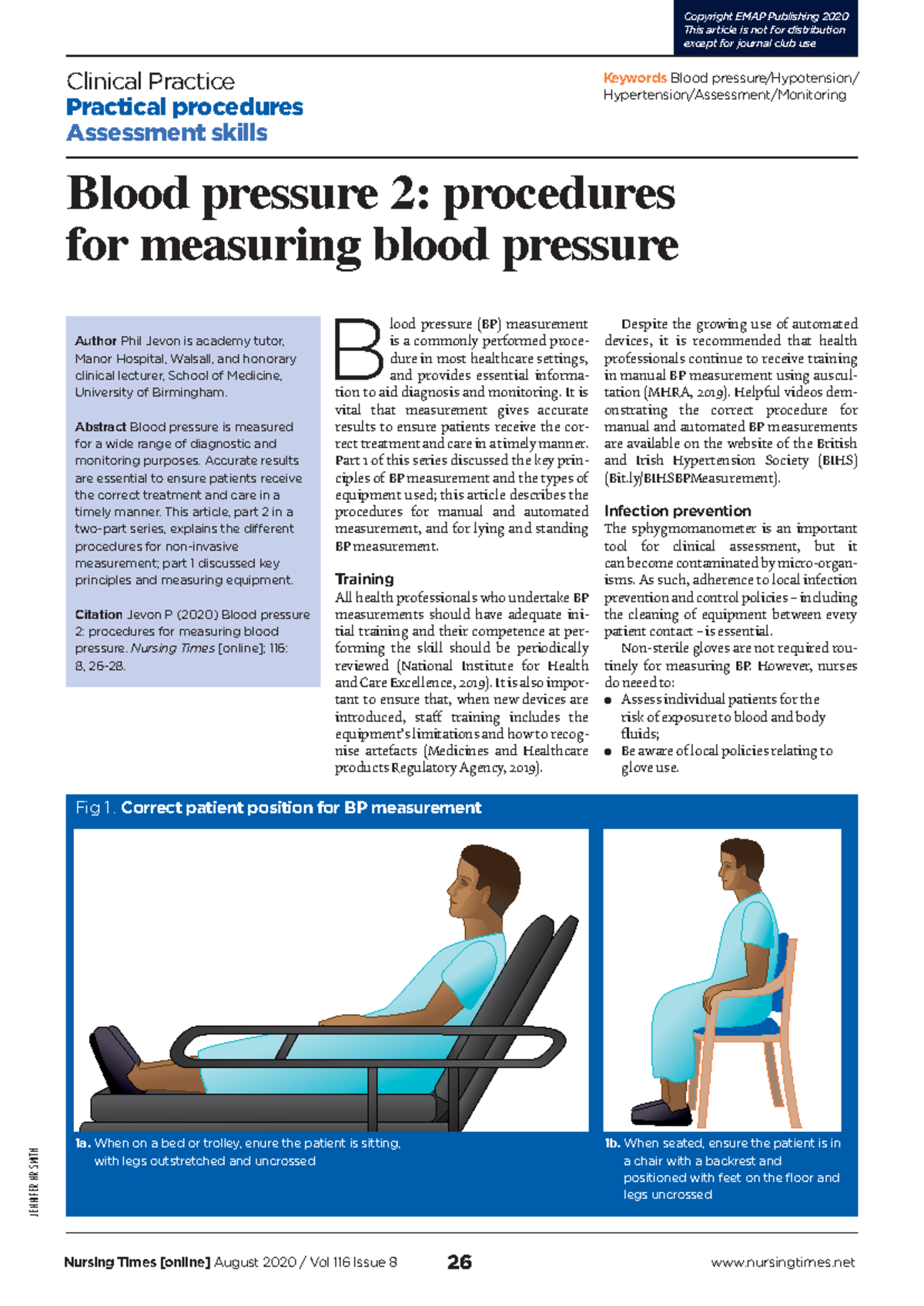 2007 29 Blood pressure 2 procedures for measuring blood pressure ...