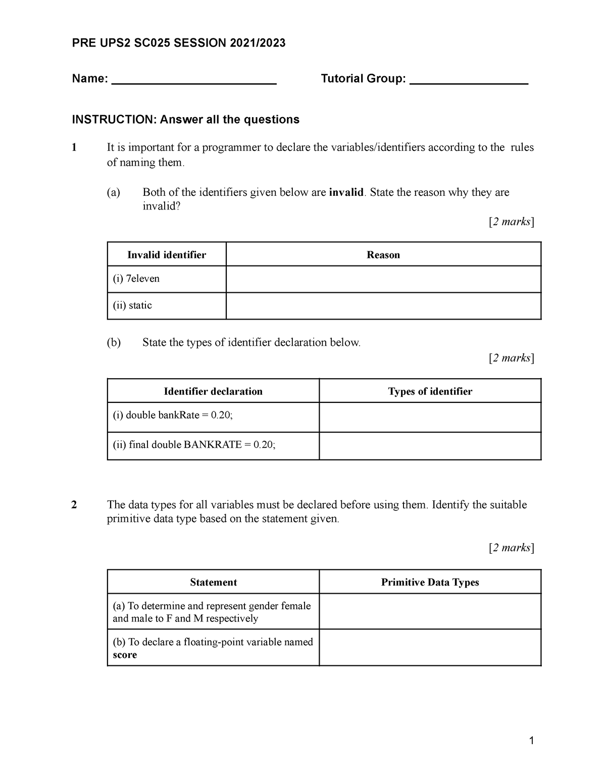 assignment science computer sc025