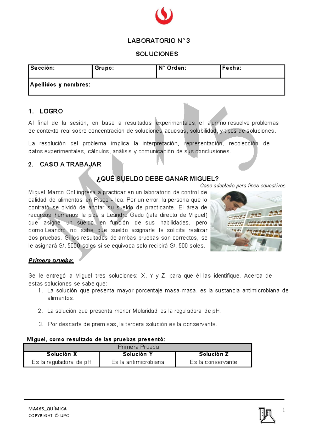 Laboratorio07Semana07- MA 465 Tarea Previa - MA465_QUÍMICA 1 COPYRIGHT ...