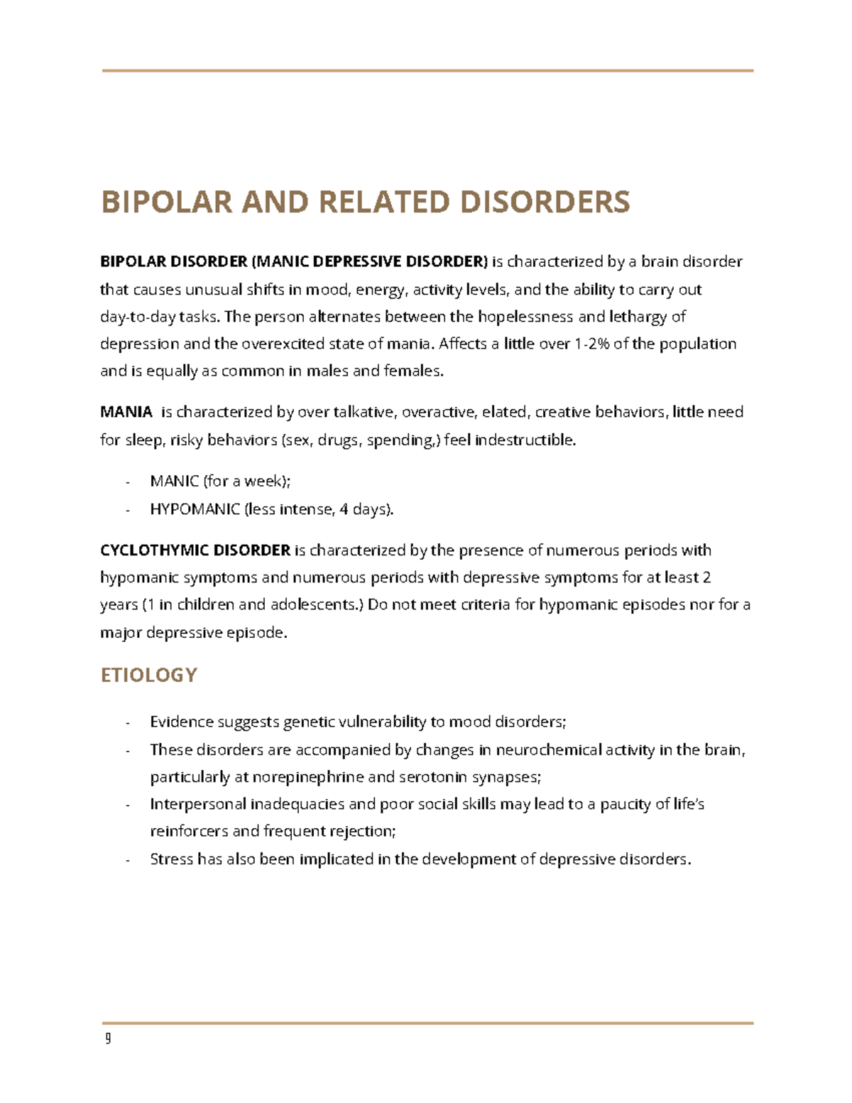 case study of bipolar disorder and schizophrenia