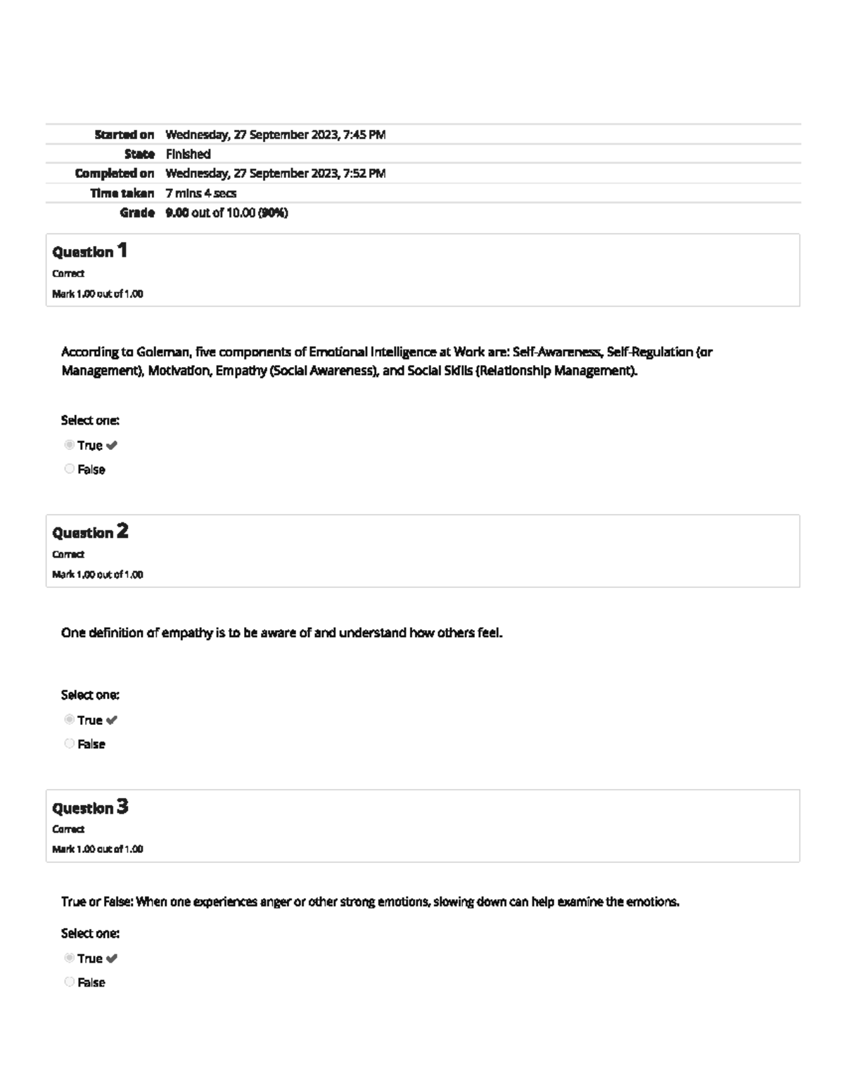 PSYC 1205 Unit 3 Self Quiz - PSYC 1205-01 - Studocu