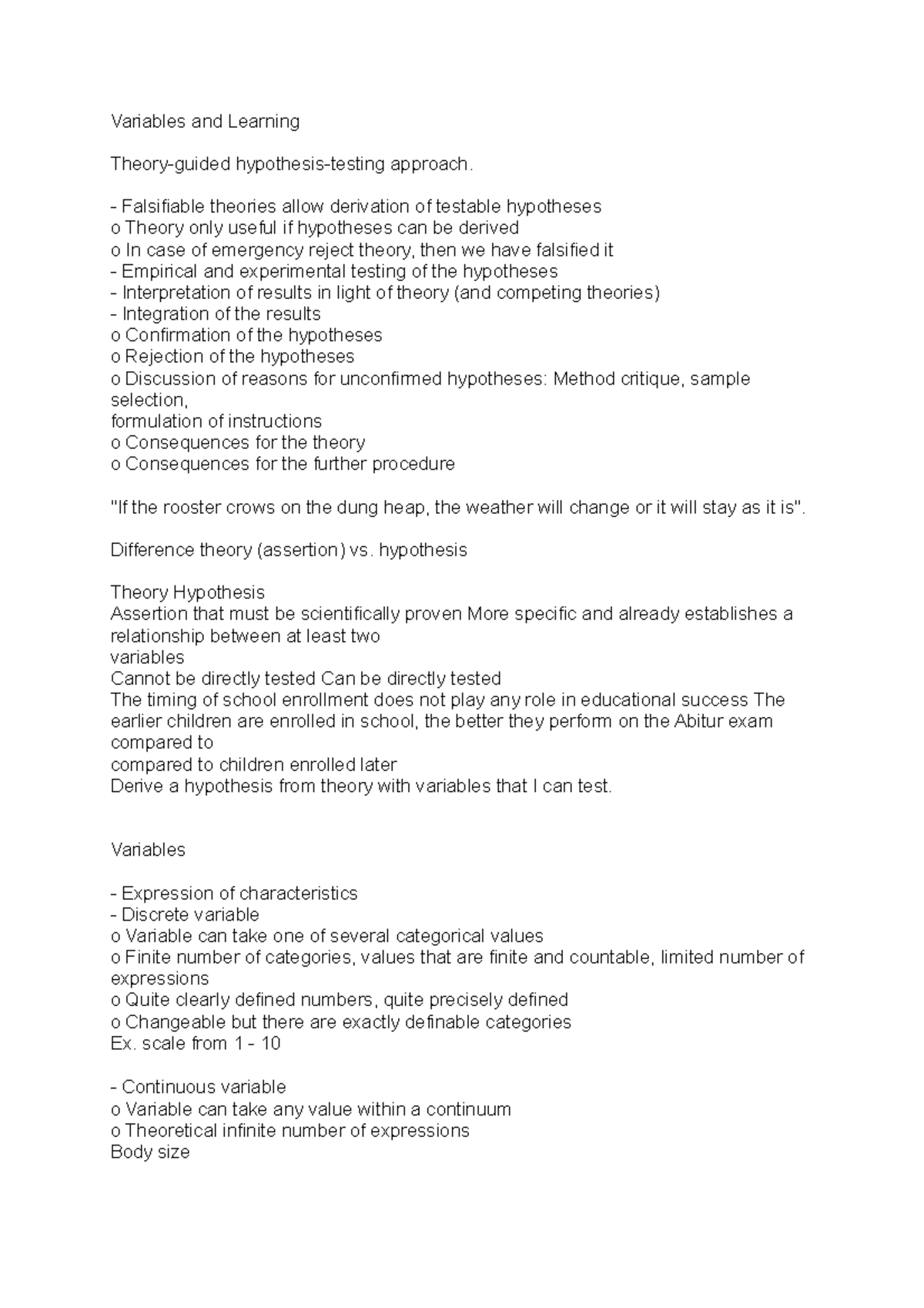 Variables and Learning - Variables and Learning Theory-guided ...