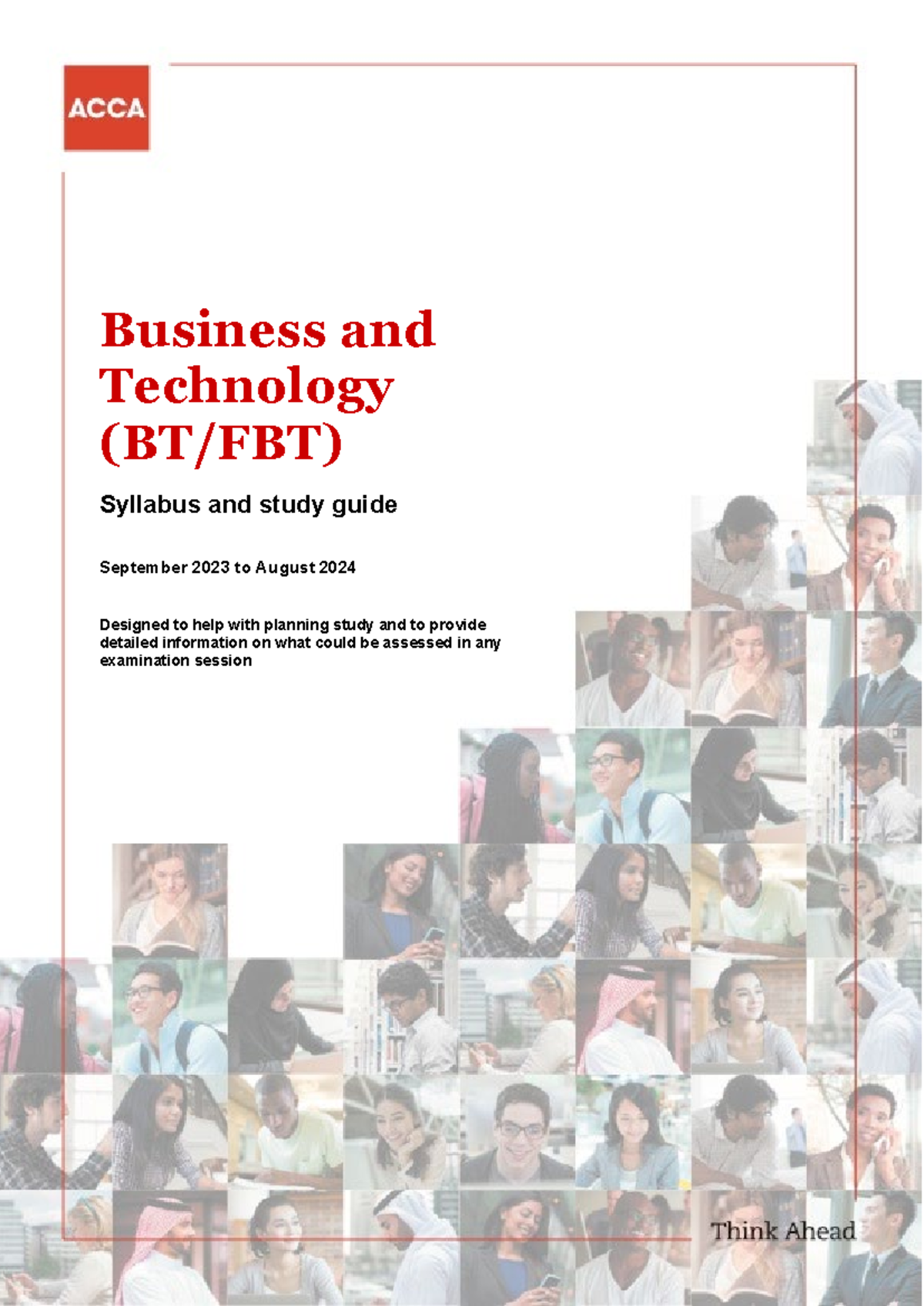 Bt.fbt-syllabusandstudyguide-sept23-aug24 - Business and Technology (BT ...