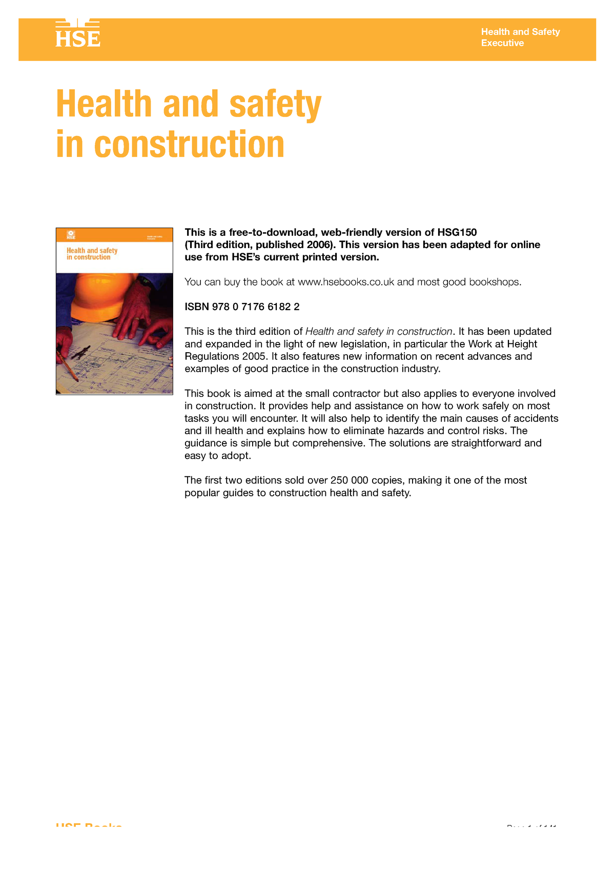 case study on health and safety in construction