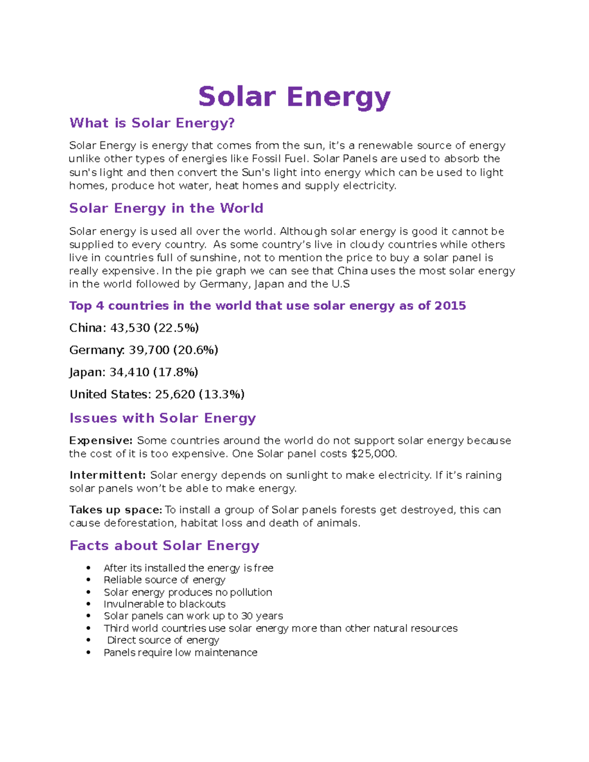 introduction to energy assignment