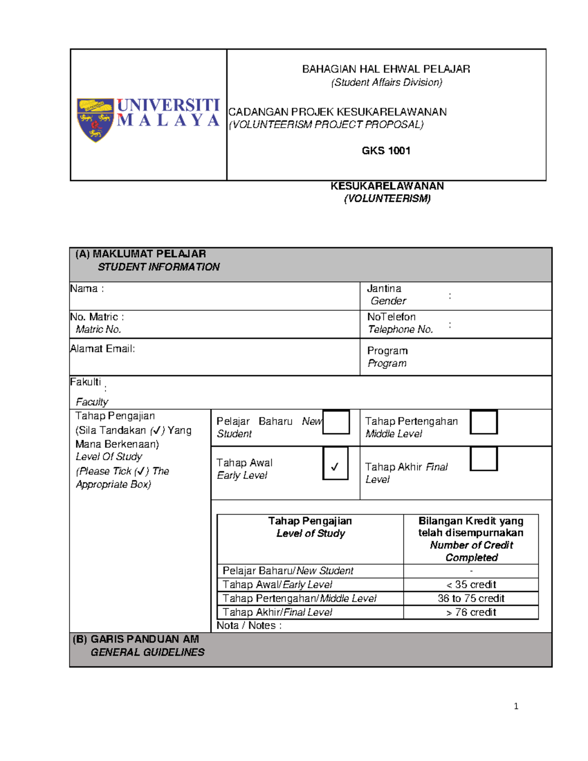 Proposal Template - Volunteerism - Studocu