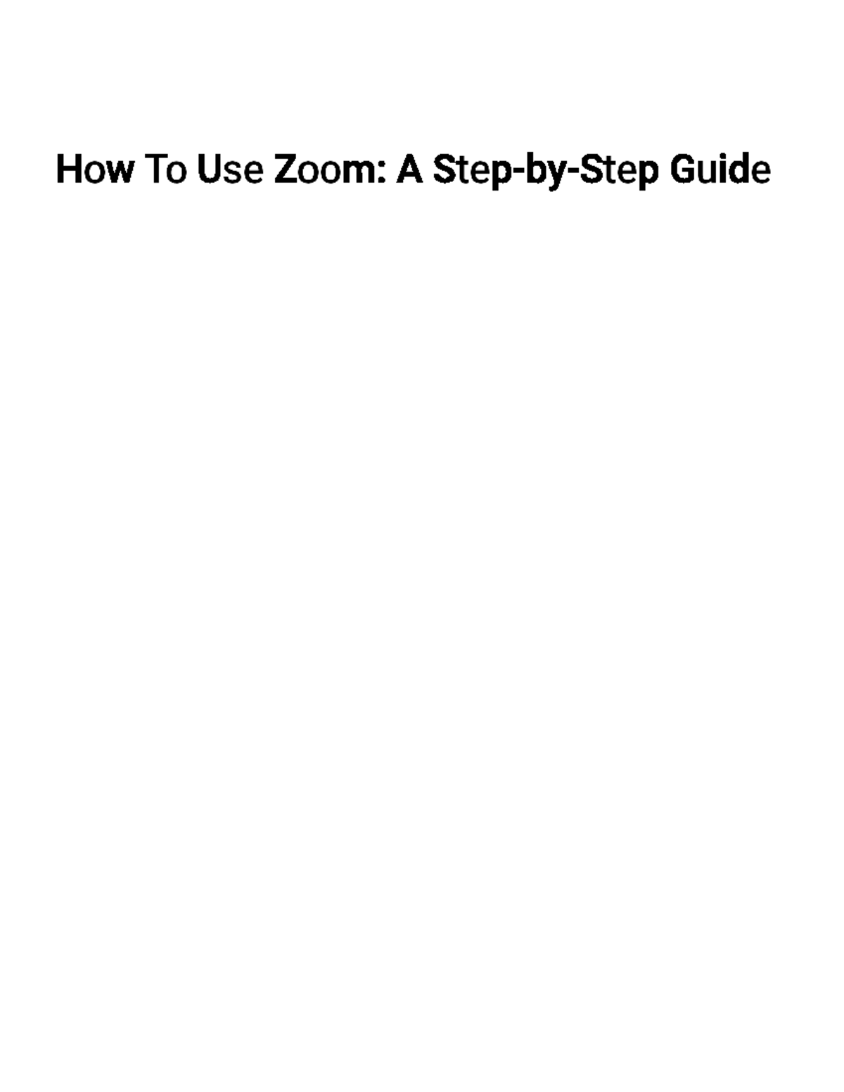 How To Use Zoom A Step By Step Guide Information Technology Studocu   Thumb 1200 1553 