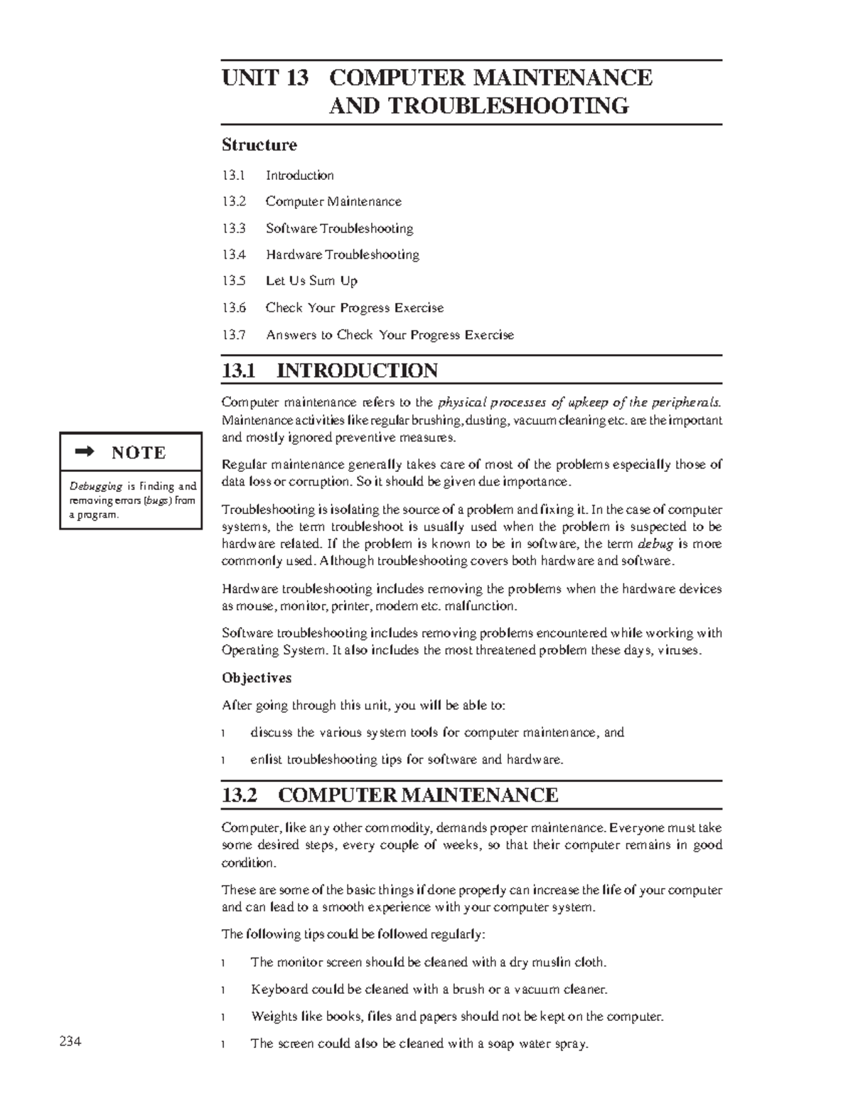 Computer Maintenance AND Troubleshooting for easy method 234