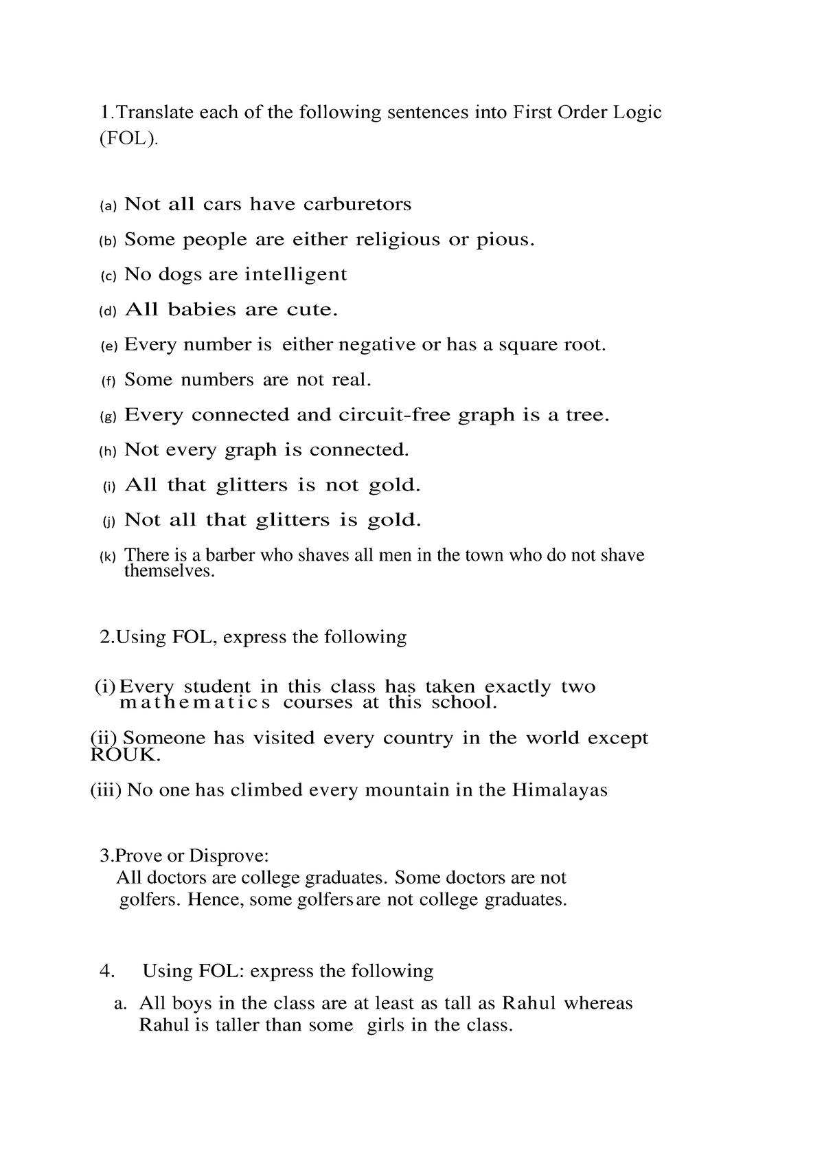 first-order-logic-1-each-of-the-following-sentences-into-first-order